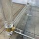 Table basse Hollywood Regency en altuglass et verre 1970'S
