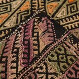 Yellow & Green Tribal Turkish Kilim Rug, 158x236Cm