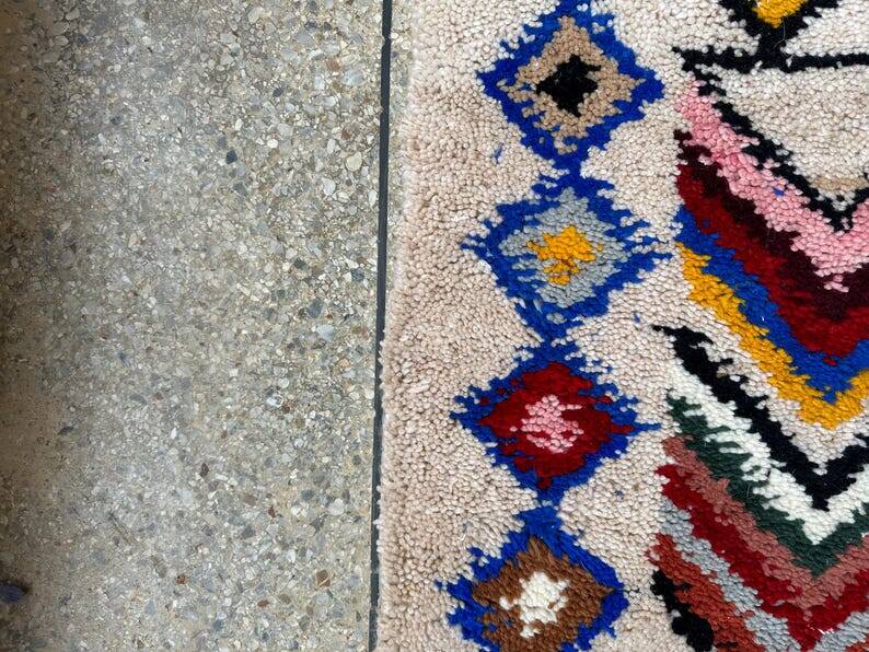 Moroccan rug, decorative beni ourain rug, 150/250cm