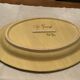 Plat ovale, terre cuite vernissée, 40 cm
