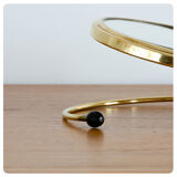 Old brass double sided mirror, France, Circa 1950