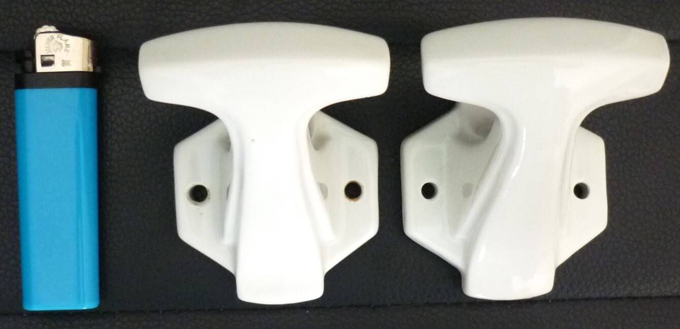 Set of 4 coat hooks, antique porcelain coat rack, art deco circa 1920