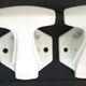 Set of 4 coat hooks, antique porcelain coat rack, art deco circa 1920