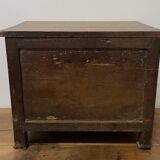 19th century Empire style walnut chest of drawers. It opens with 3 drawers in
