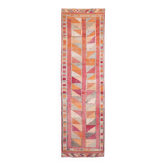 Pink & Red Vintage Runner Rug, 100x356Cm