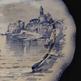 Sarreguemines earthenware plate with Marine decor late 19th century early 20th century