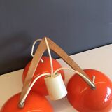 Lustre suspension orange années 70