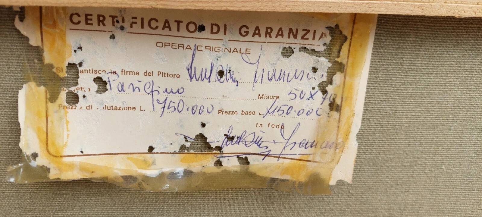 Oil painting on canvas "PARISIENNE" 50x70 Cm 60s 70s BELLE EPOQUE