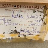 Oil painting on canvas "PARISIENNE" 50x70 Cm 60s 70s BELLE EPOQUE