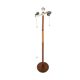 Scandinavian teak and leather floor lamp, Sweden, 1960