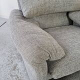 Armchair + ottoman Maralunga by Vico Magistretti for Cassina, 90s