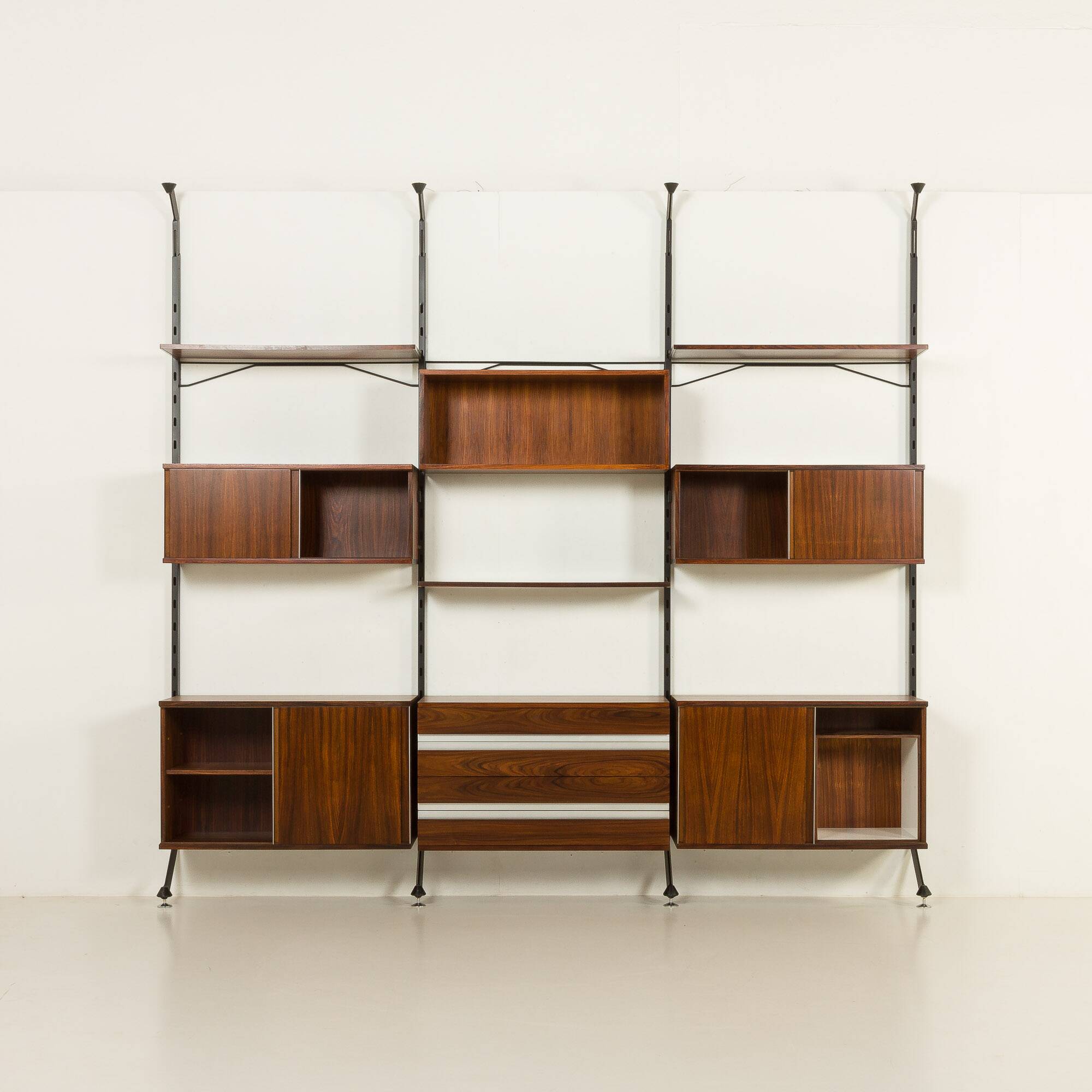 Ico Parisi rosewood wall unit for MIM, Italy 1960s