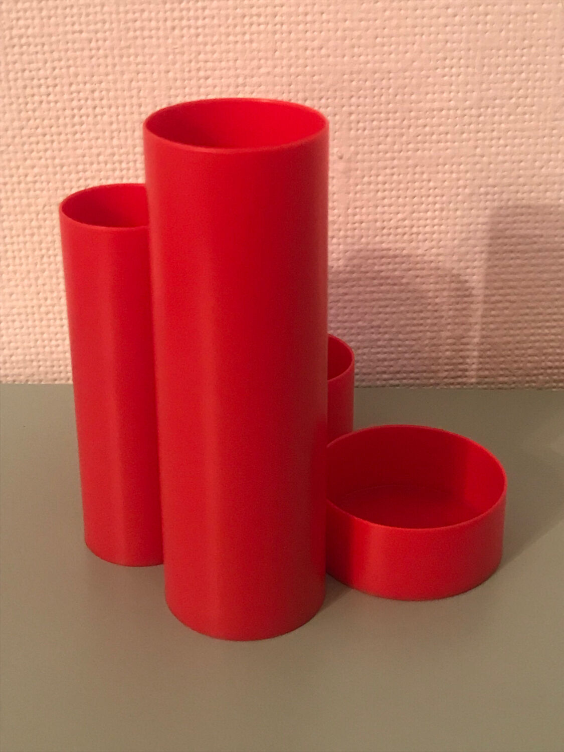 Penrex Swiss office organizer vintage orange pencil pot
