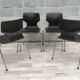 Lot de 4 chaises vintage et design Flottoto