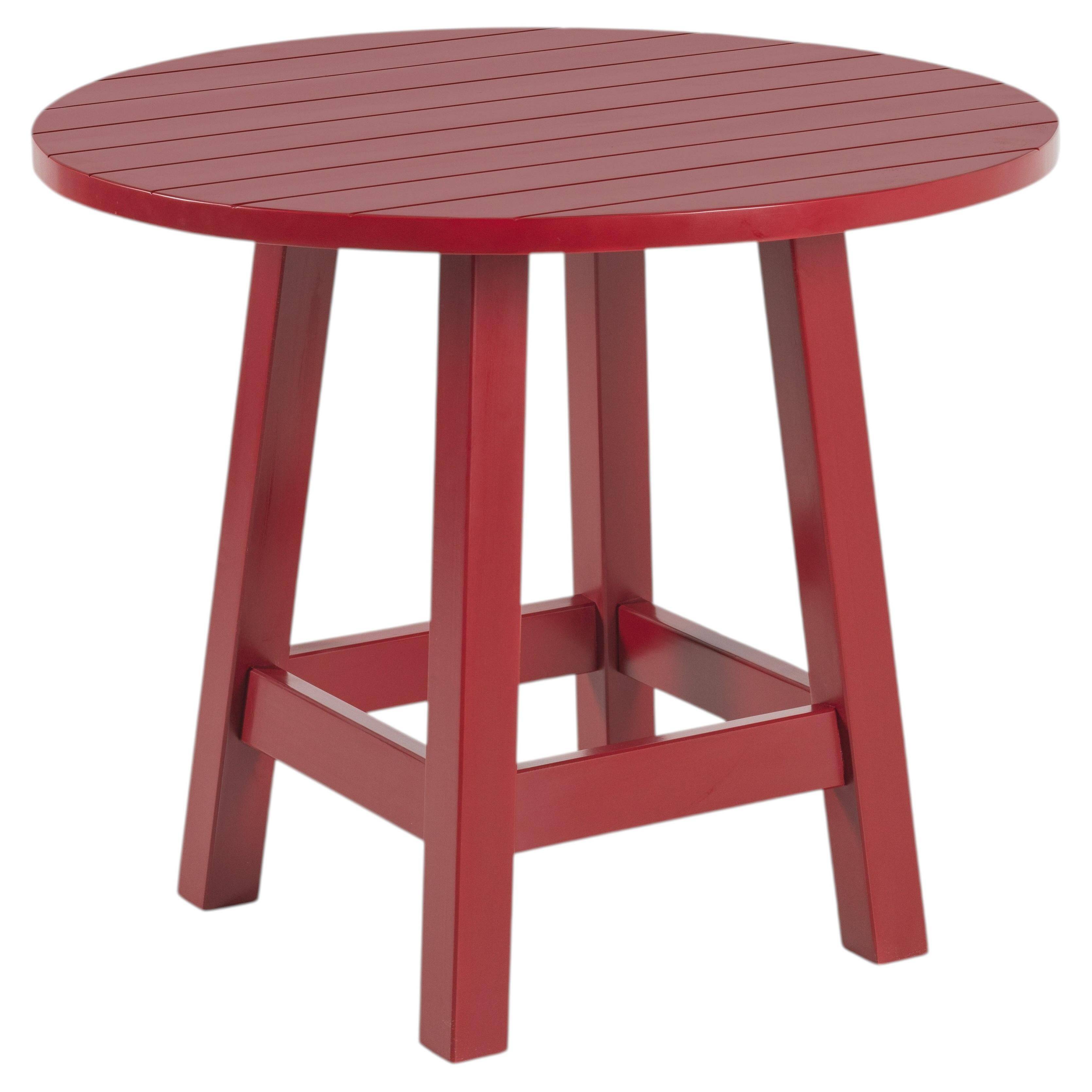 Round solid wood dining table handmade, Bacon Collection
