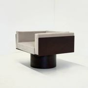 Ensemble de 2 chaises longues sculpturales en métal italien