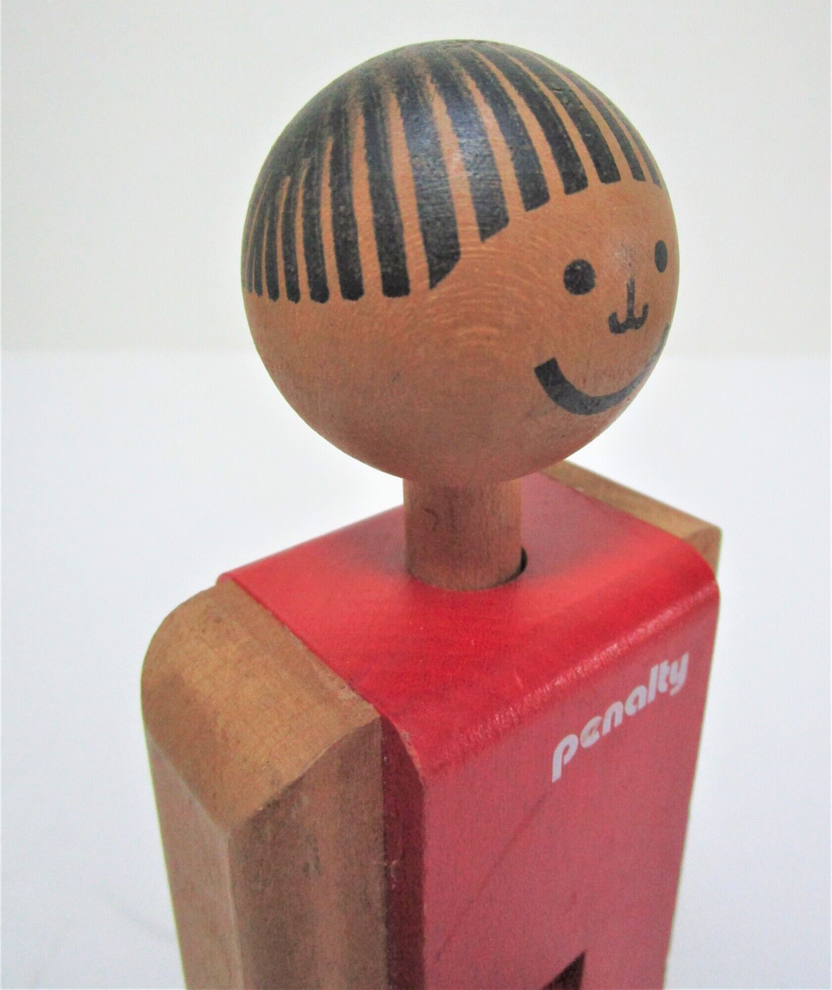 wooden toy footballer design P. Schweizer for Naef Switzerland