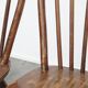 Ensemble de 8 chaises Windsor vintage en bois à dossier fuseau des années 1970