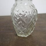 Vase à jacinthe en verre moulé