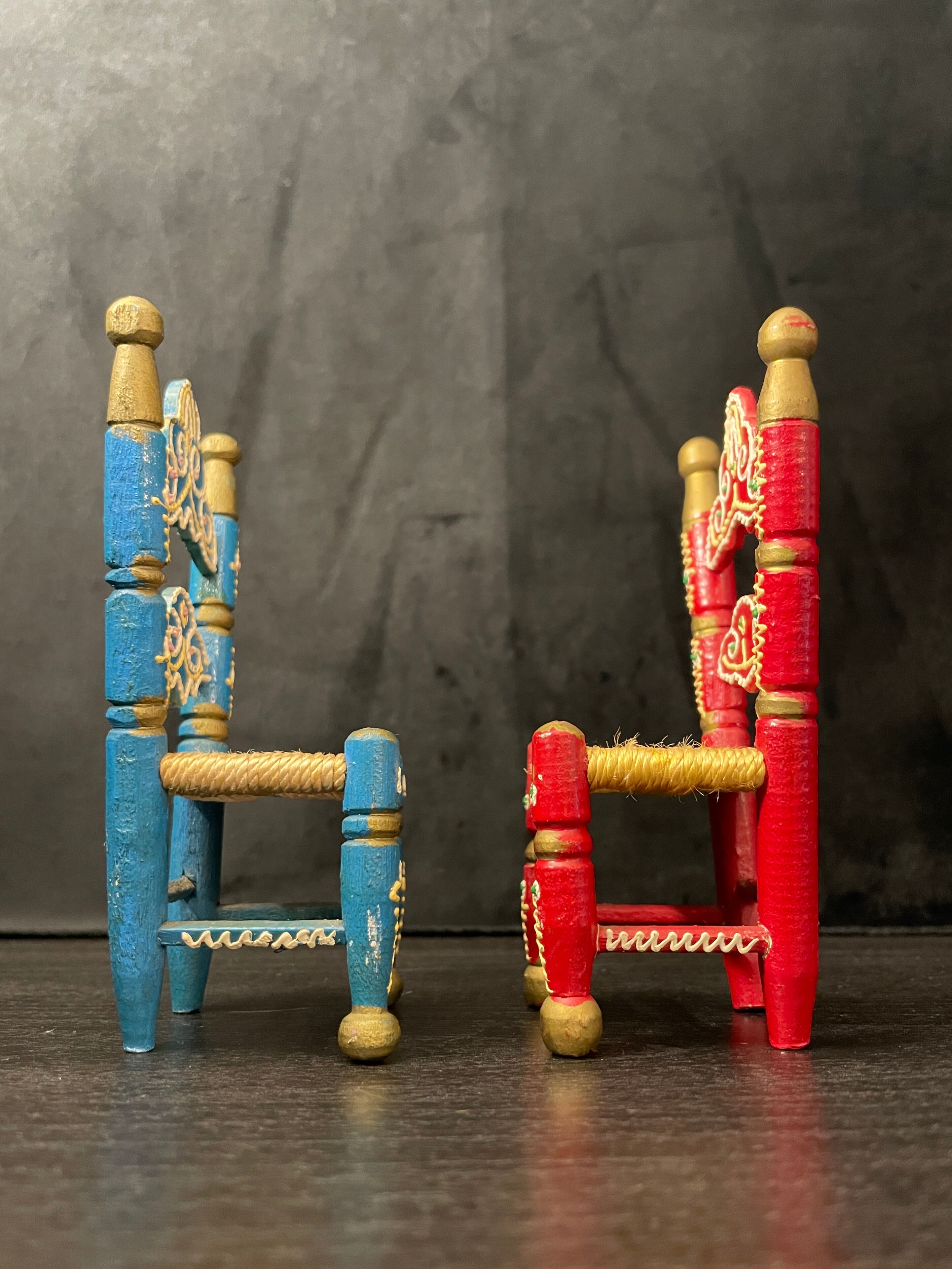 Pair of wooden chairs