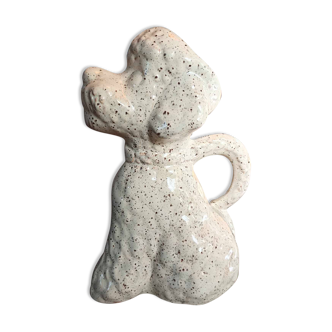 Dog pitcher - barbotine - italy