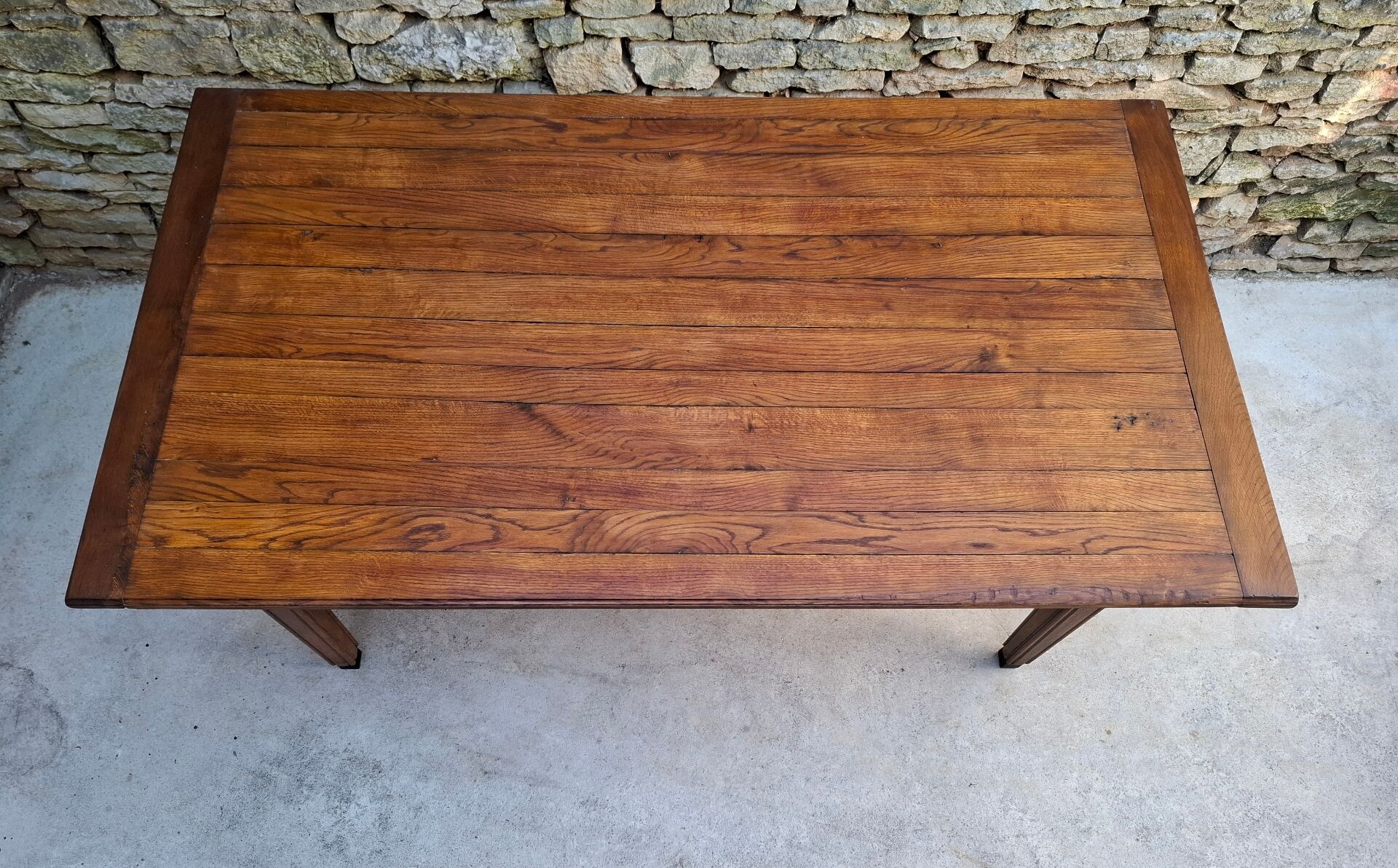 Table de ferme en chêne, 176 x 99 cm