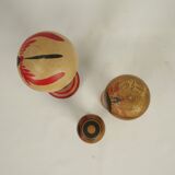 Lot of 3 japanese kokeshi dolls