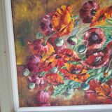 Ancien tableau huile Sur Toile D. Perreau