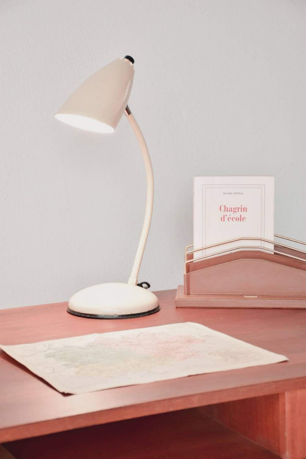 Lampe de bureau Space Age beige