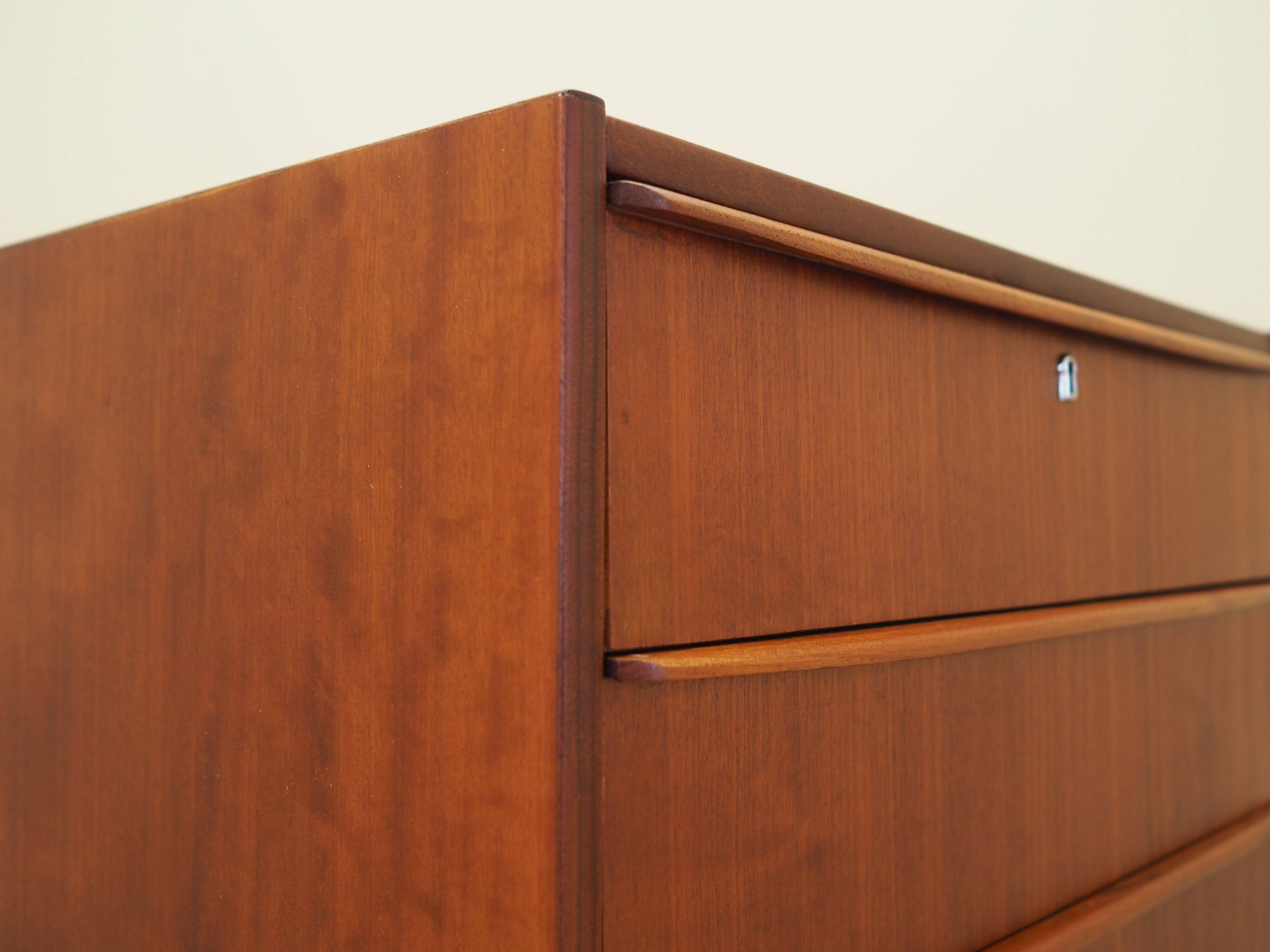 Teak chest of drawers, Danish design, 1970s, production: Denmark