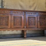 Vintage wood row