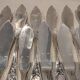 12 fish cutlery pieces, 24 pieces, silver-plated metal, Ercuis Fontenoy silversmith
