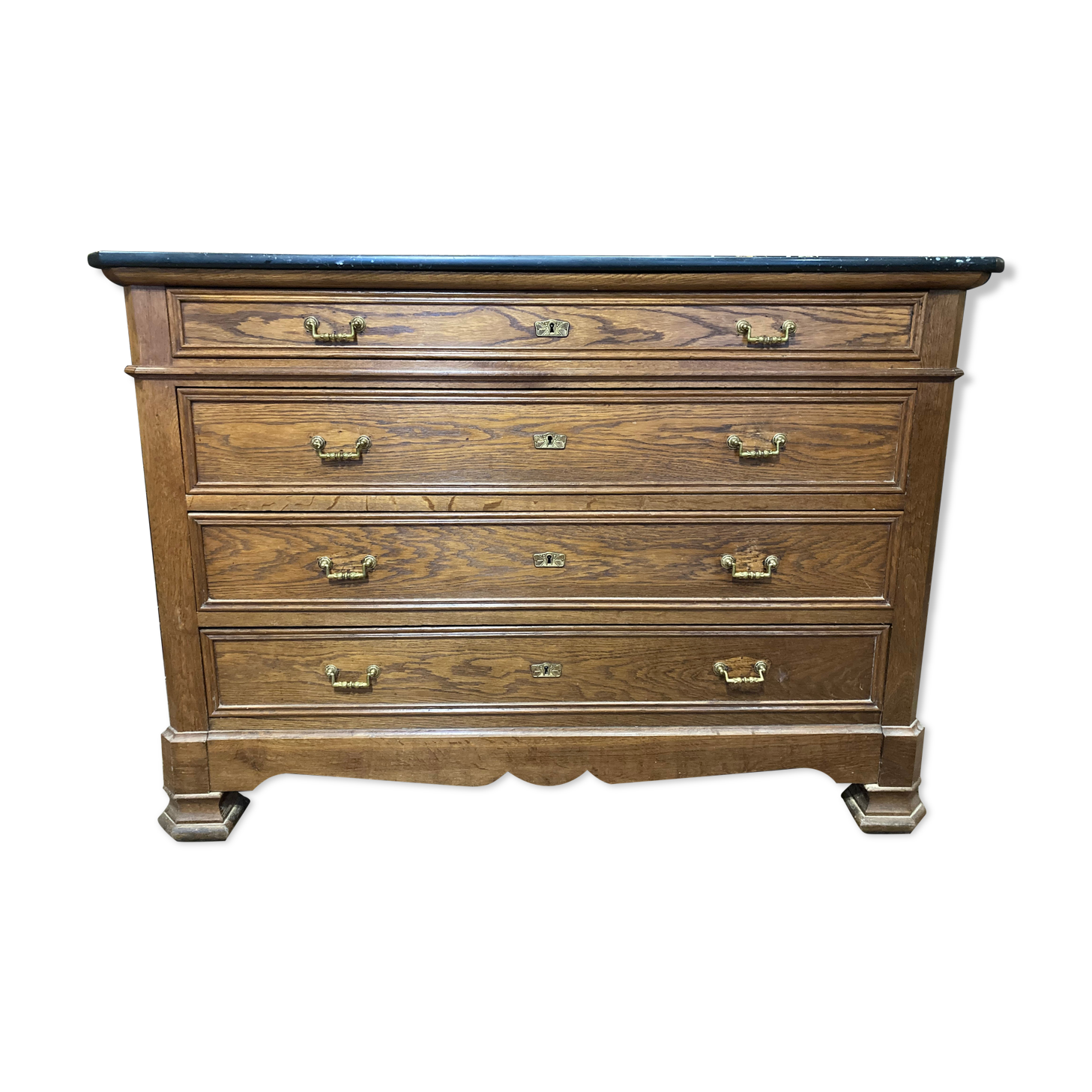 Louis XVI-style 4-drawer chest of drawers