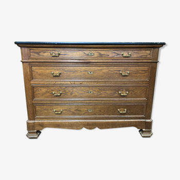 Louis XVI-style 4-drawer chest of drawers