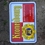 Plaque émaillée Kronenbourg années 60