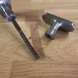 Art Deco aluminum handles