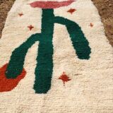 Handcrafted Beni Ouraine rug, size 200 x 300 cm, colorful patterns