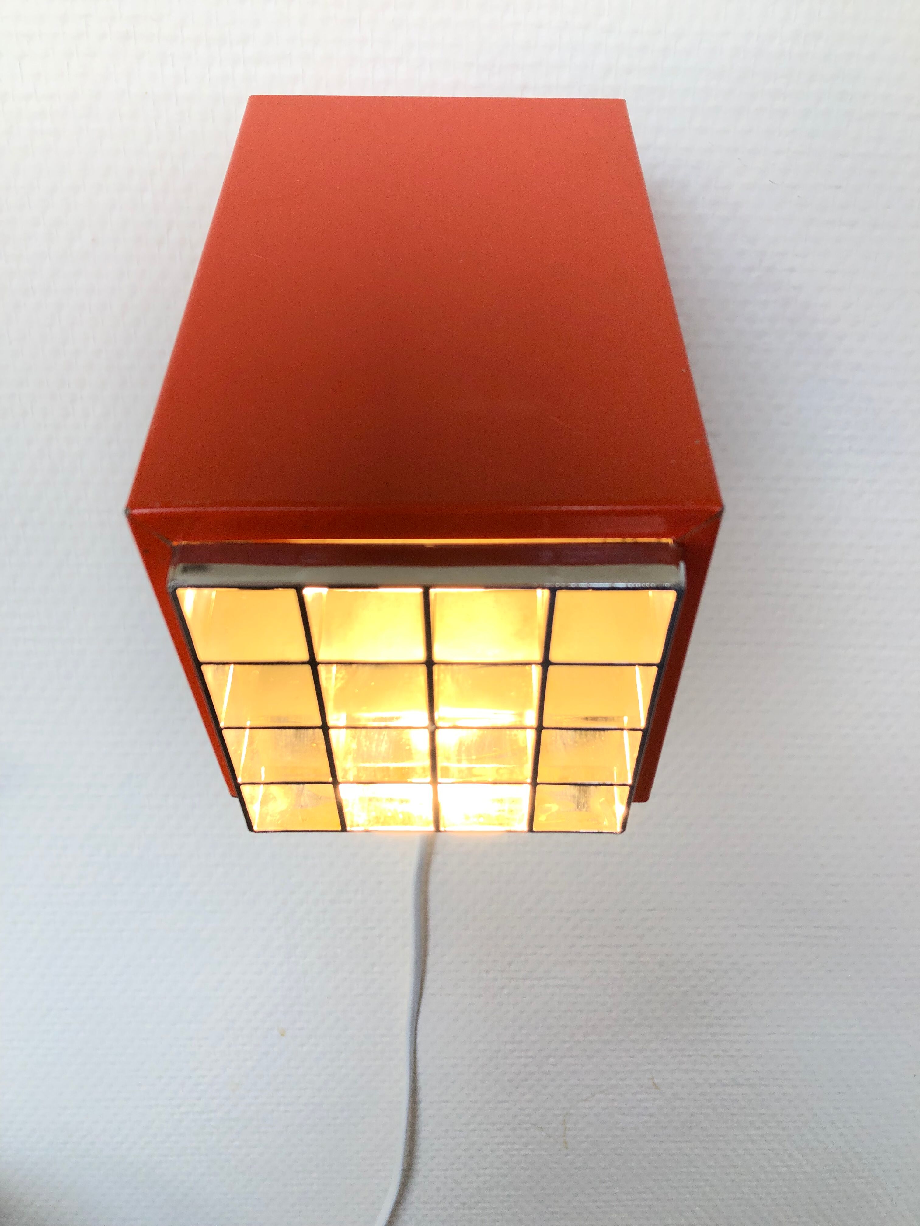Wall lamps Kuben H-A Jakobsson Sweden Vintage