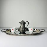 Large silver-plated platter by Ricci Alessandria, 1960s.