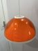 Lampe suspendue en acrylique orange Dijkstra, années 1970