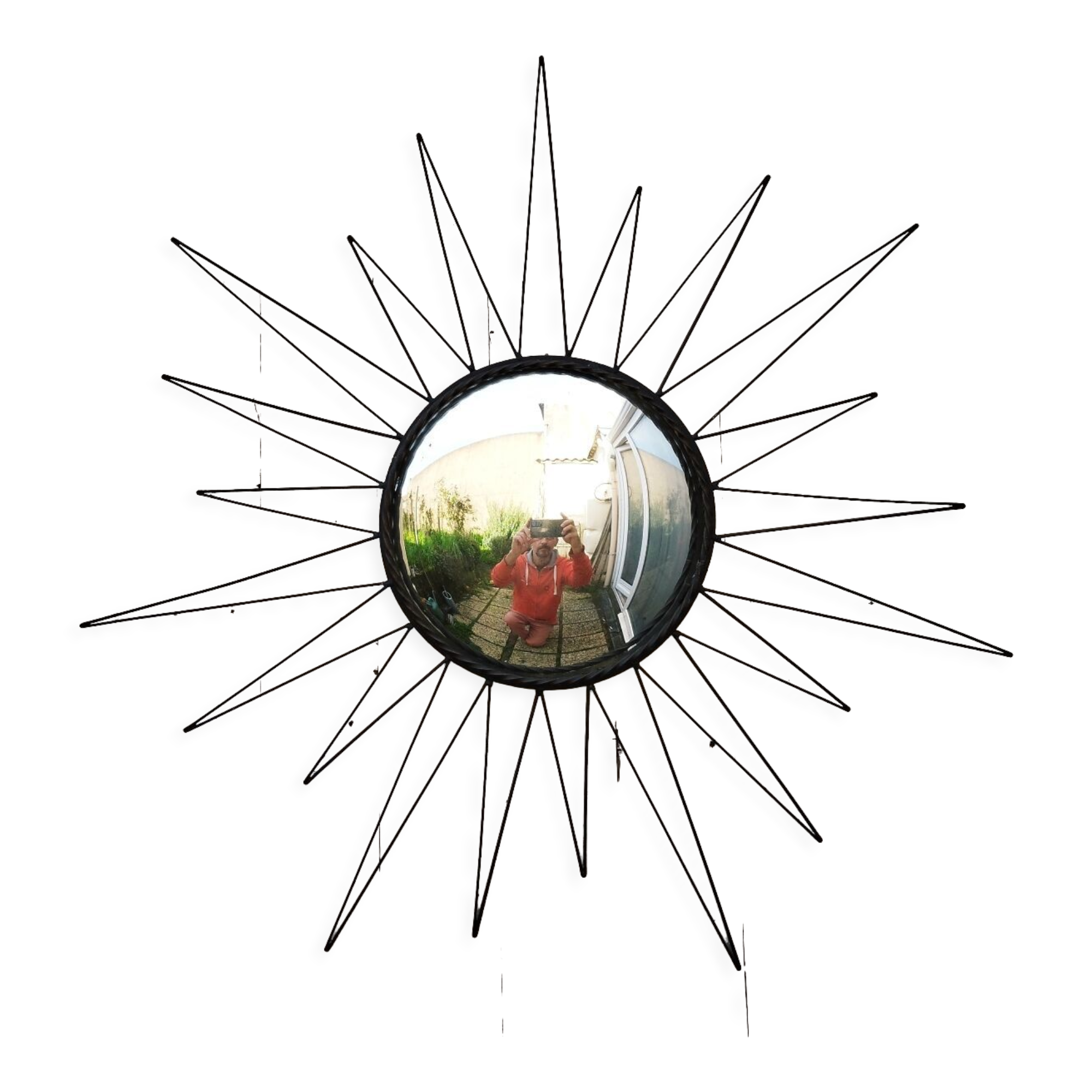 50's vintage design sun mirror