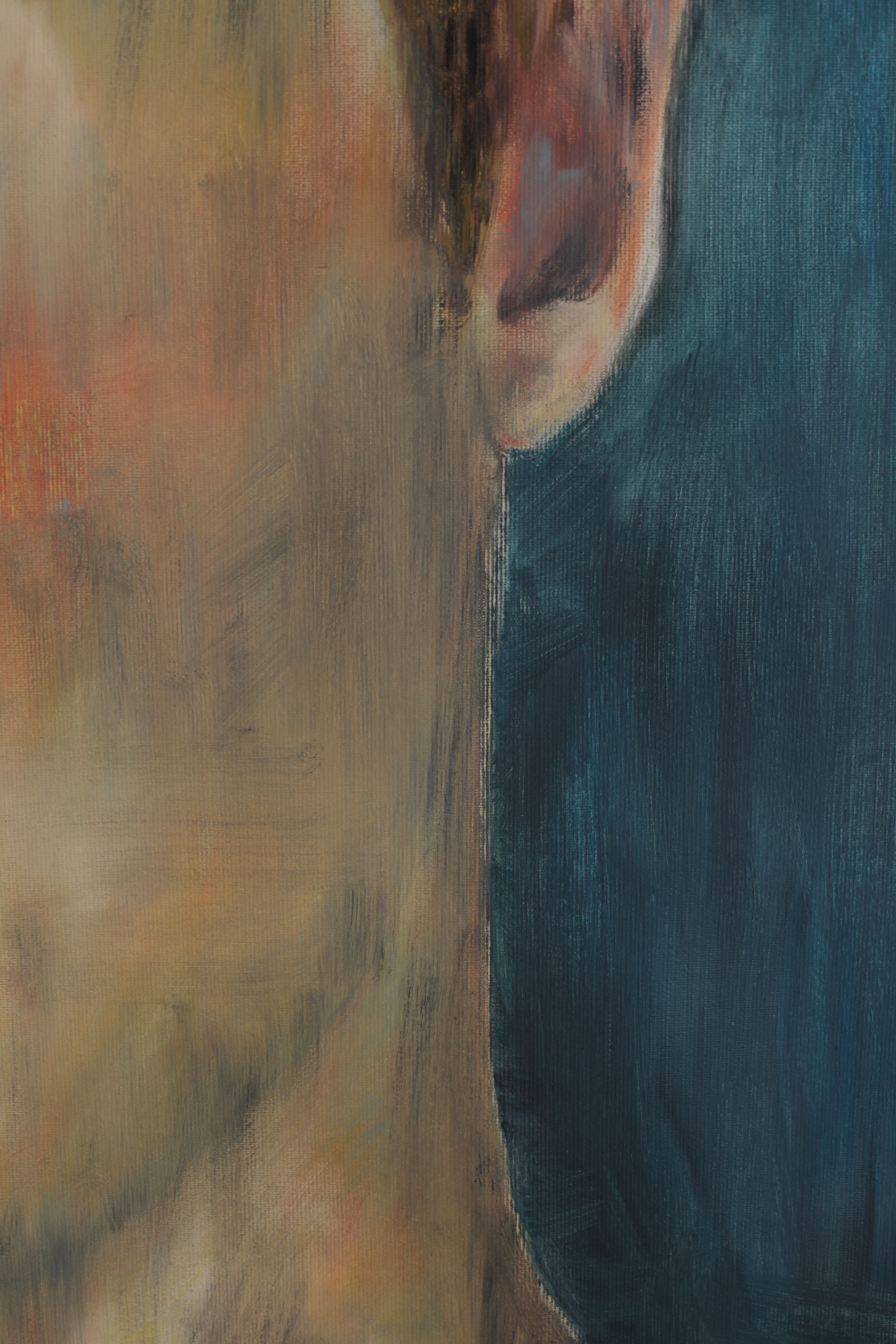 Portrait painting young man