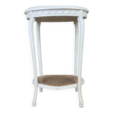 Louis XV Style Side Table or Pedestal Table in Lacquered Wood