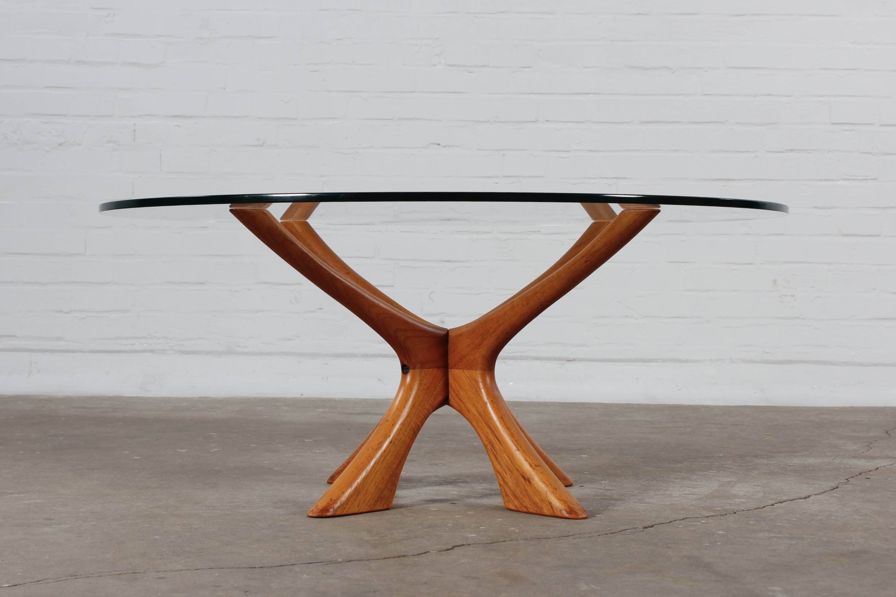 Table basse en teck T188 Illum Wikkelsø Eilersen années 60