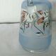 Carafe in painted ewer glass and lightly enamell the end 19 eme