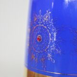 Hand-decorated glass vase