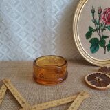 Advertising ashtray Suze amber glass