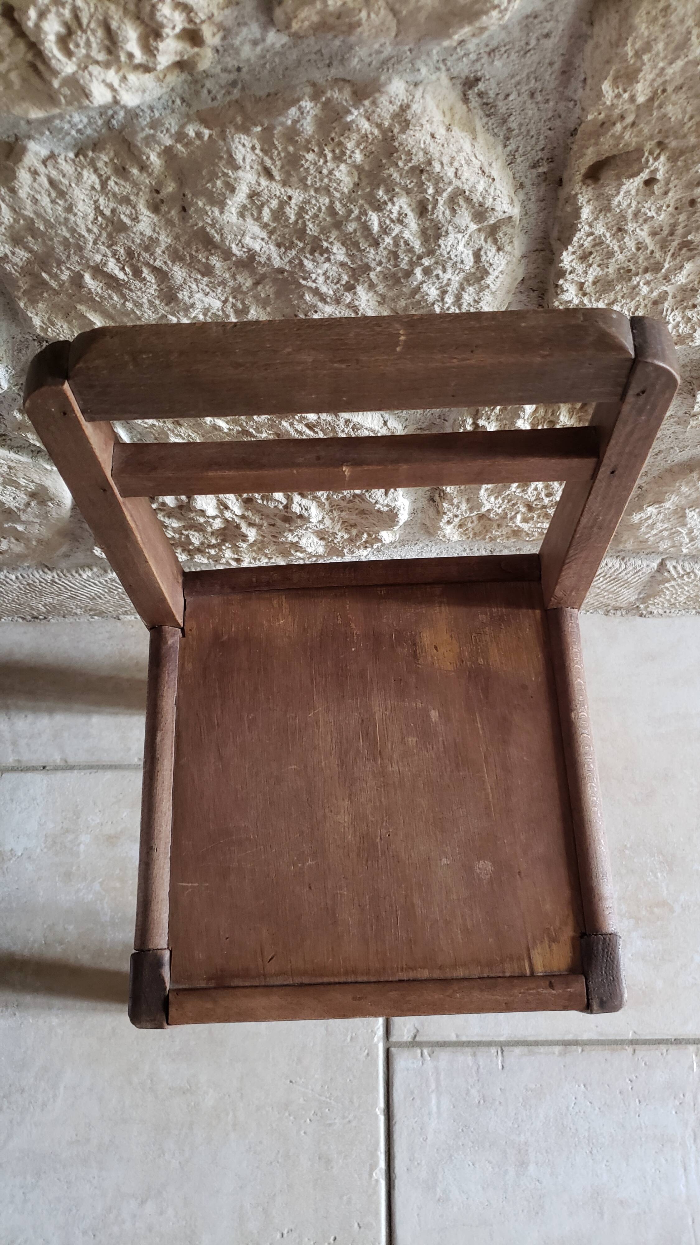 Solid wood school chair