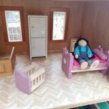 Vintage wooden dollhouse