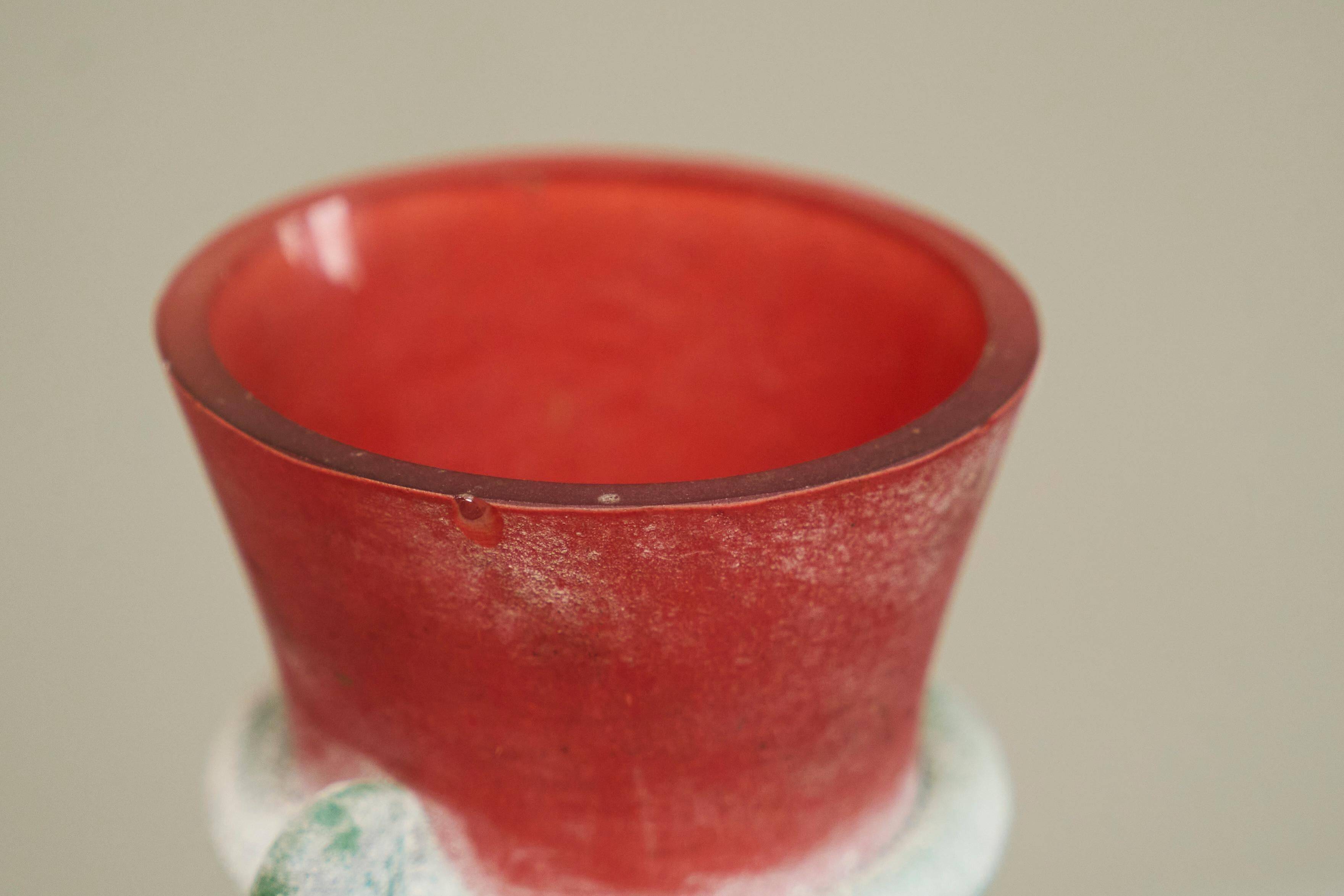 Vase Cenedese Murano attribué Scavo, années 1960